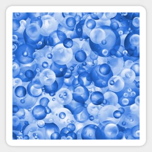 Bubbly Blue Bubble Pattern Sticker